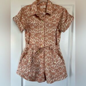 Kivari Elisa Playsuit in Peack Ikat from Anthropologie